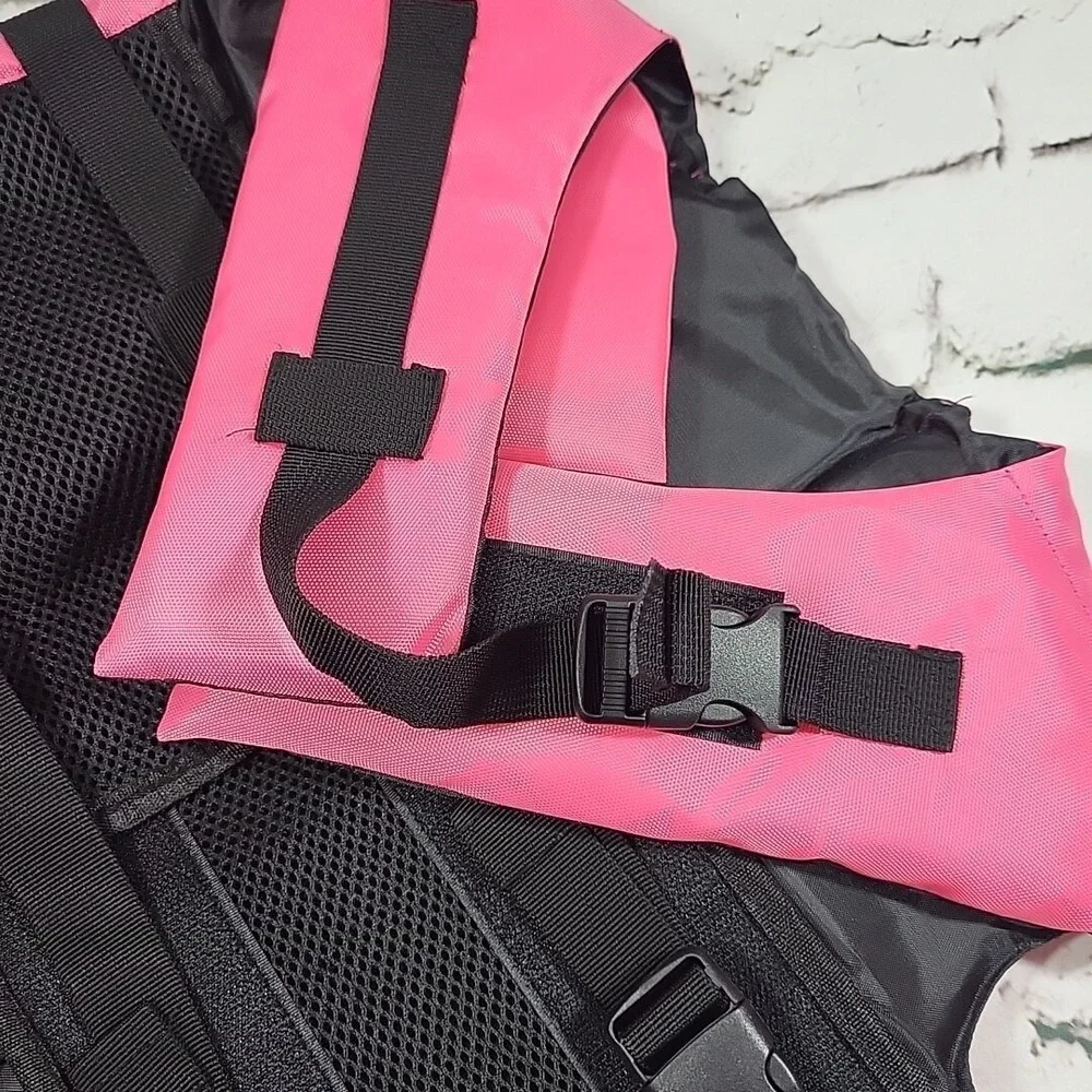 Dog Hot Pink Dragon‎ Pool Swimming Floatation Adjustable Vest Life Jacket XL
